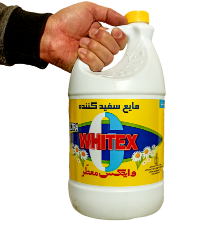 وایتکس 4 لیتری معطر در دست