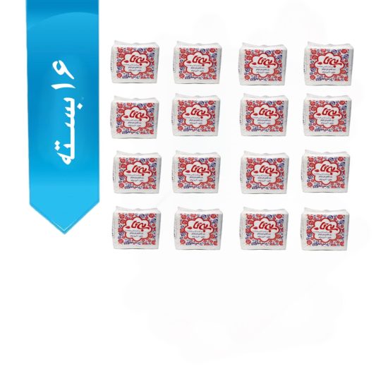 دستمال کاغذی بیتا 400 برگ دولایه سفید طرح کوکتل - تصویر 2
