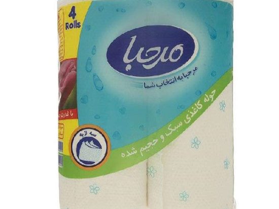 دستمال حوله ای 4 قلو مرحبا_کارتن8عددی